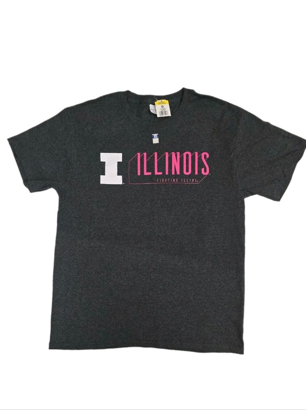 NWT University of Illinois Fighting Illini T-Shirt Medium Gray Casual Athletic M
